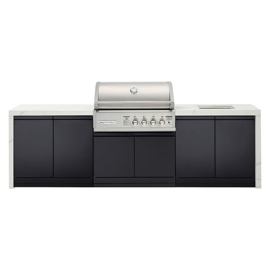 Crossray Premium 4B Outdoor Kitchens with Sink - White
