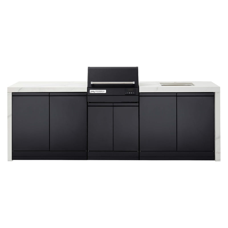 Crossray eXtreme Electric Outdoor Kitchen with Sink - White
