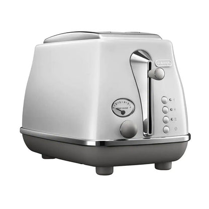 DeLonghi Icona Capitals 2 Slice Toaster - Sydney White