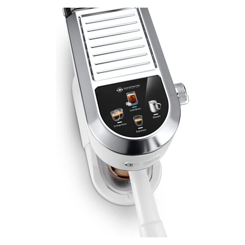 Delonghi Dedica Duo Manual Coffee Machine with Cold Brew - White