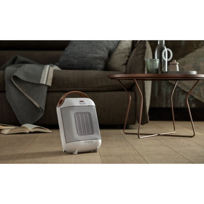 De'Longhi 1800W Capsule Ceramic Fan Heater - White