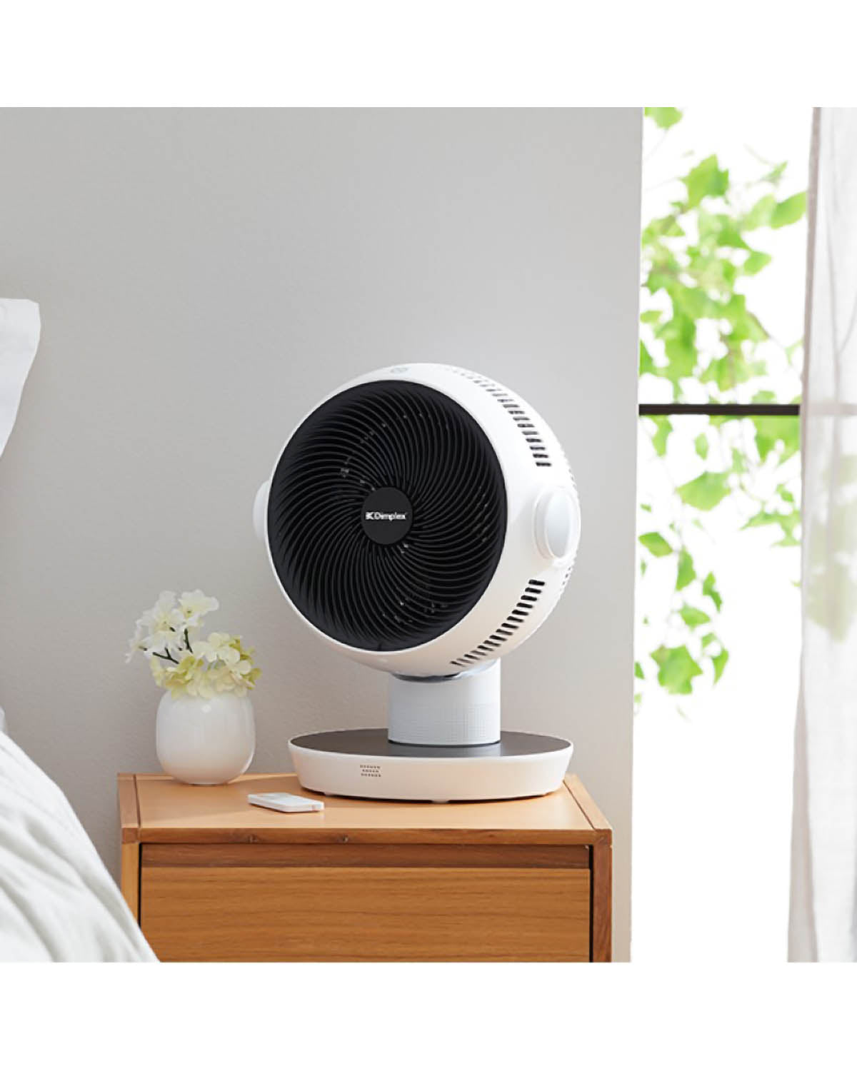 Dimplex Heat and Cool Air Circulator Fan - White/Black