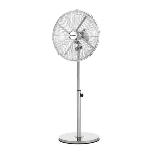 Dimplex 40cm High Velocity Pedestal Fan - Chrome