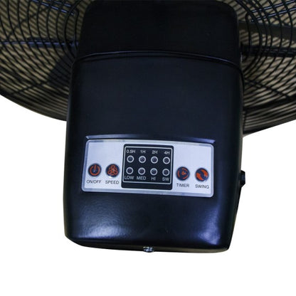 Dimplex High Velocity Wall Fan with Remote - Matte Black