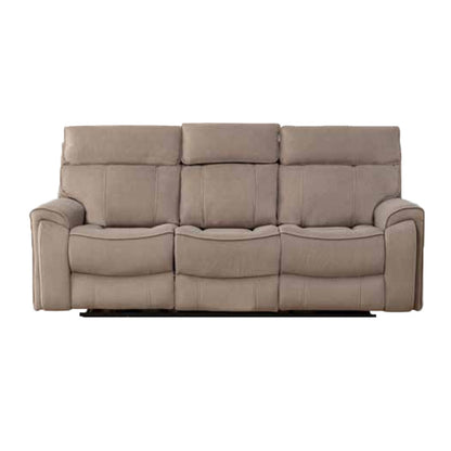 Dynasty 3+1+1 Electric Fabric Recliner Suite - Latte