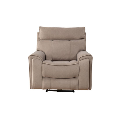 Dynasty 3+1+1 Electric Fabric Recliner Suite - Latte