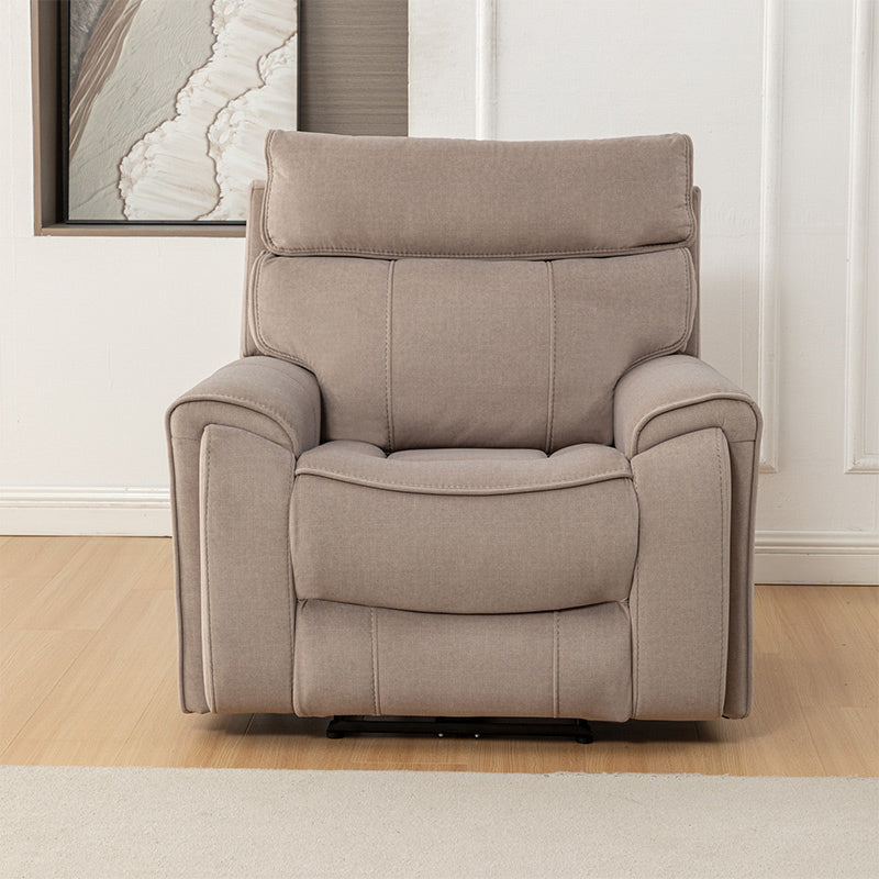 Dynasty 3+1+1 Electric Fabric Recliner Suite - Latte