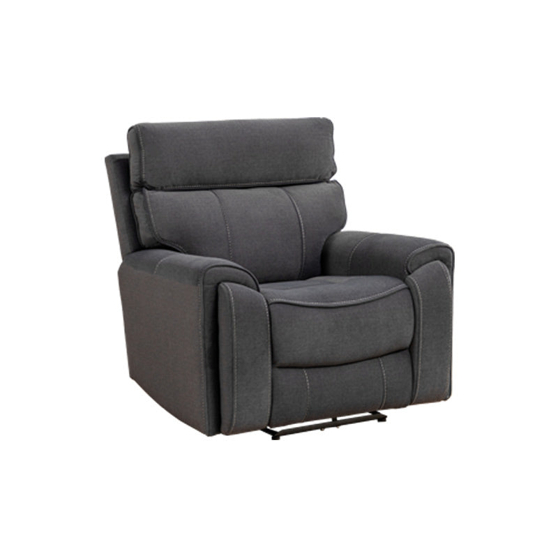 Dynasty 2+1+1 Electric Fabric Recliner Suite - Charcoal