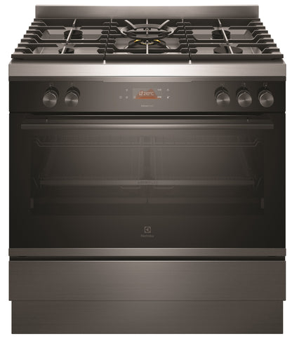 Electrolux 90cm Dual Fuel Freestanding Cooker - Dark Stainless Steel