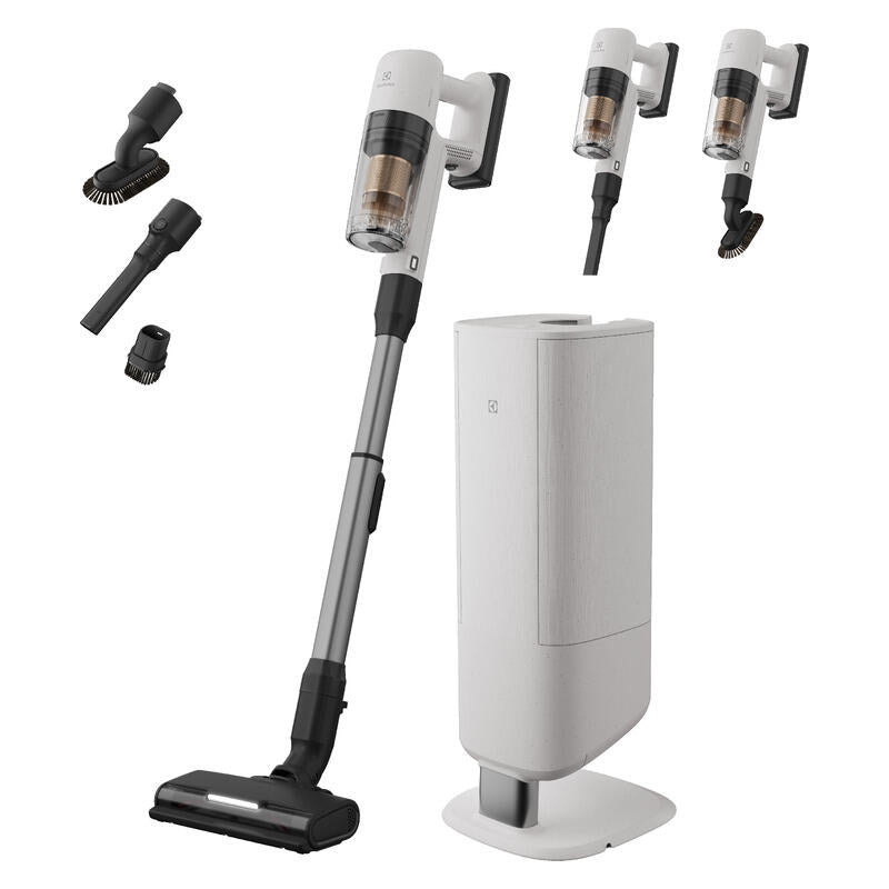 ELECTROLUX STICK VACUUM WITH CLEAN STATION - WHITE