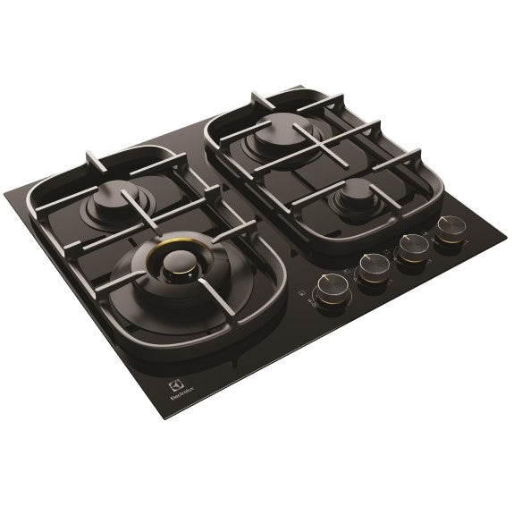 Electrolux UltimateTaste 500 60cm Gas Cooktop - Black Glass