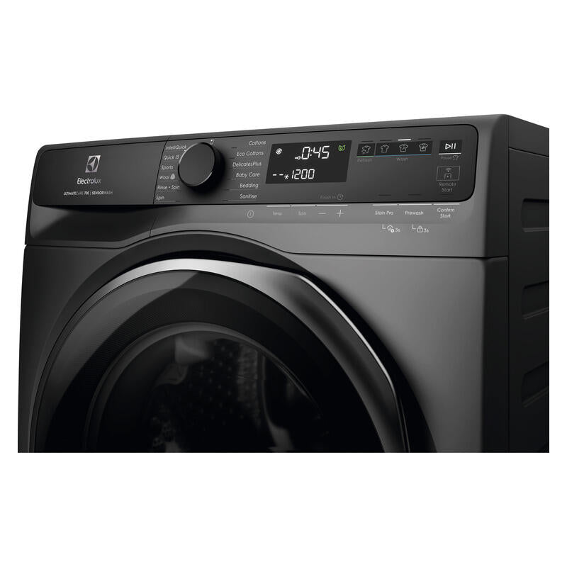 Electrolux 9kg Front Load Washing Machine - Dark Onyx (UltimateCare 700)