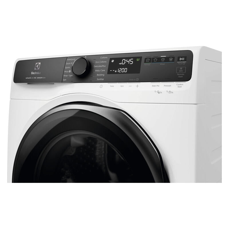 Electrolux 9kg Smart Front Load Washing Machine - White (UltimateCare 700)