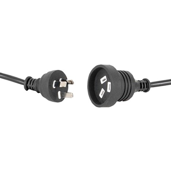TECHBRANDS BLACK MAINS EXTENSION CABLE 5m