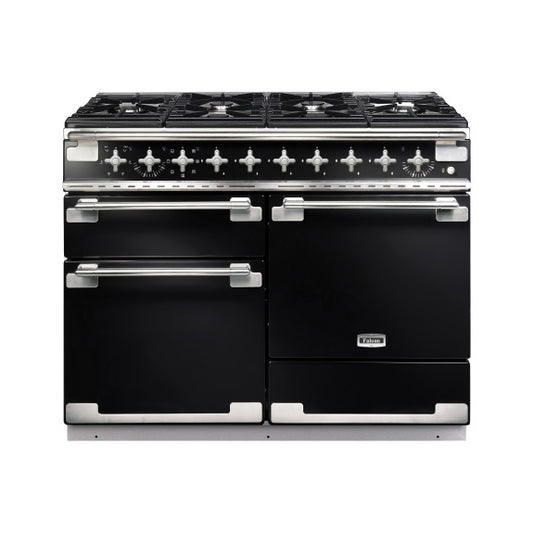 Falcon Elise 110cm 6 Burner Dual Fuel Cooker - Black and Nickel