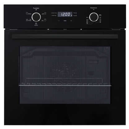 Emilia 60cm Built in Oven 5 Function - Black Glass