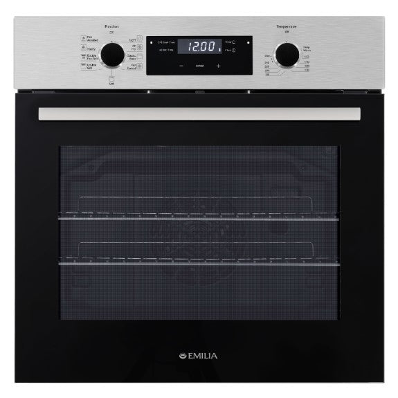 Emilia 60cm Built In Oven 9 Function - Stainless Steel
