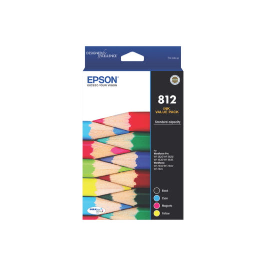 Epson 812 Standard Capacity Durabrite Ultra Ink Cartridge Value Pack