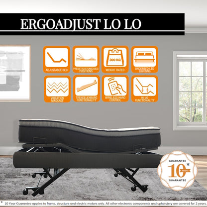 AVANTE ErgoAdjust Lo-Lo Adjustable Bed Base - Queen