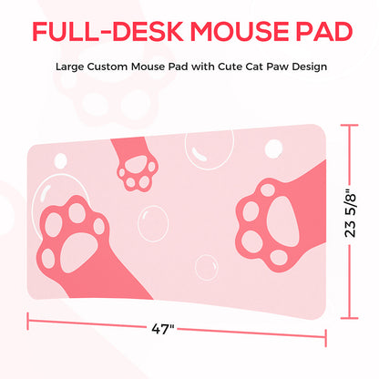 Eureka Ergonomic GIP-P47 Gaming Desk - Pink