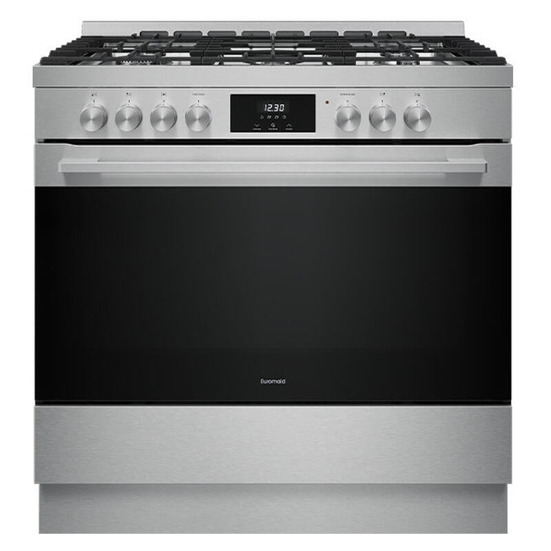 Euromaid 90cm Freestanding Cooker Dual Fuel - Stainless Steel