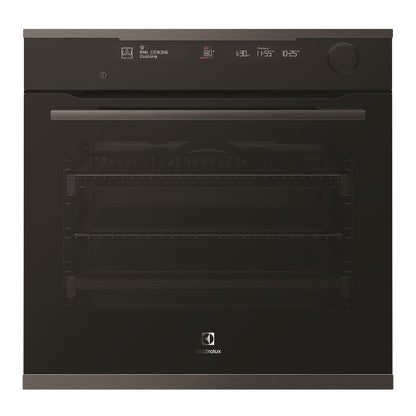 Electrolux 60cm Multifunction Steam and Pyrolytic Oven - Black