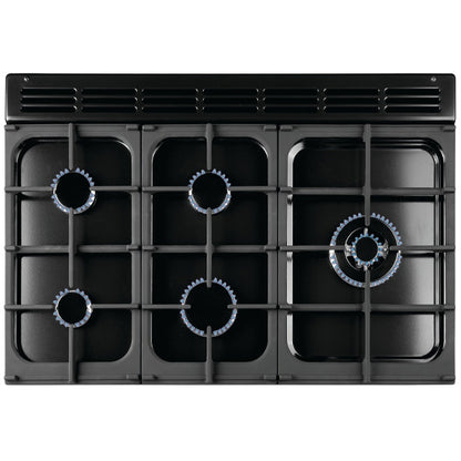 Falcon Classic 90cm Dual Fuel Cooker - Cranberry & Chrome