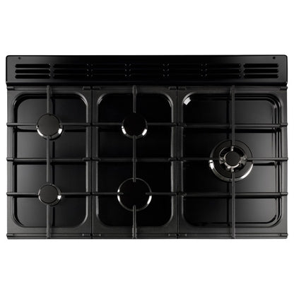 Falcon 90cm Dual Fuel Professonal FX Cooker - Stainless Steel & Chrome