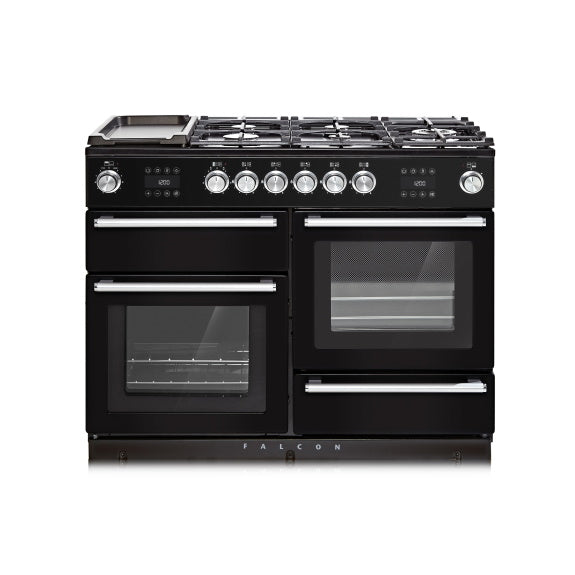 Falcon Nexus 110cm Steam Freestanding Cooker - Black Chrome
