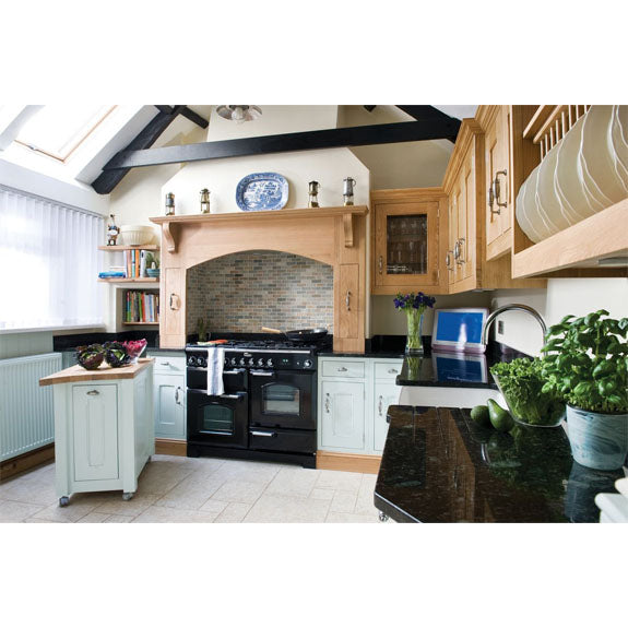 Falcon Classic 110cm Gas Cooker - Black & Chrome