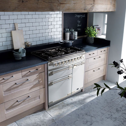 Falcon Elise 90cm Dual Fuel Cooker - White & Nickel