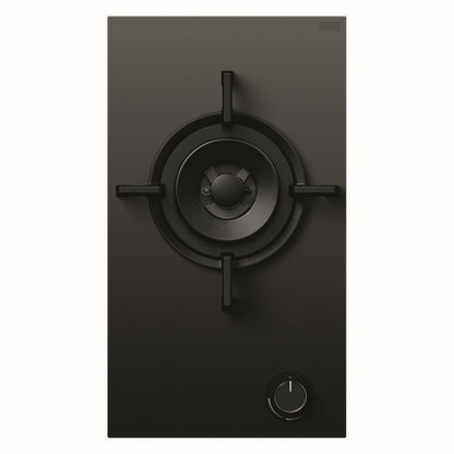 Fisher & Paykel 30cm Series 9 1 Burner Gas Cooktop NG - Black Glass