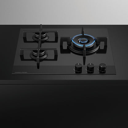 Fisher & Paykel 60cm Series 9 3 Burner Gas Cooktop, Natural Gas