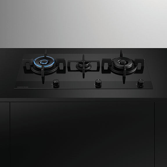 Fisher & Paykel 90cm Gas on Glass Cooktop