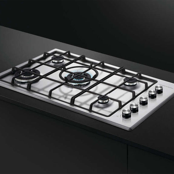 Fisher & Paykel 90cm 5 Burner Gas Cooktop - Stainless Steel