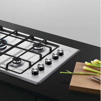 Fisher & Paykel 90cm 5 Burner Gas Cooktop - Stainless Steel