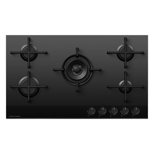 Fisher & Paykel 90cm Gas on Glass Cooktop