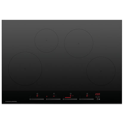 Fisher & Paykel 76cm Induction Cooktop - Black Glass