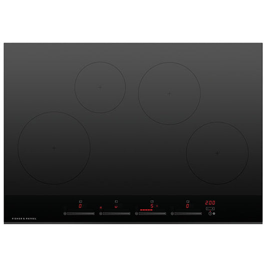 Fisher & Paykel 76cm Induction Cooktop - Black Glass