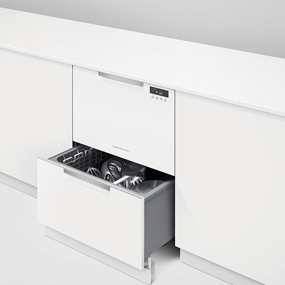 Fisher & Paykel 60cm Double Dishdrawer - White