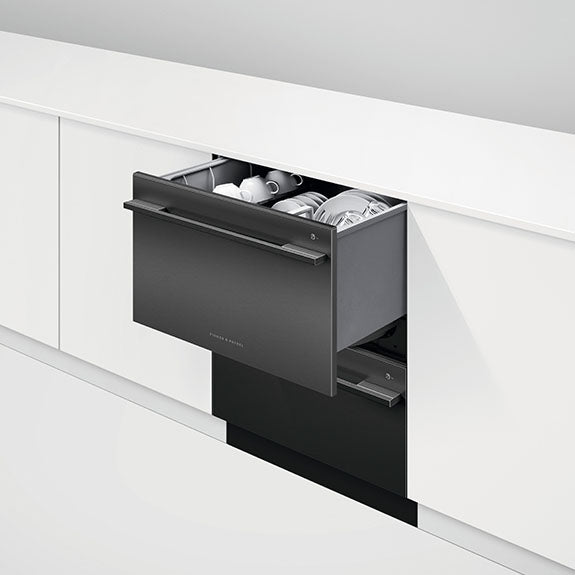 Fisher & Paykel 60cm Double Dishdrawer - Black Stainless Steel