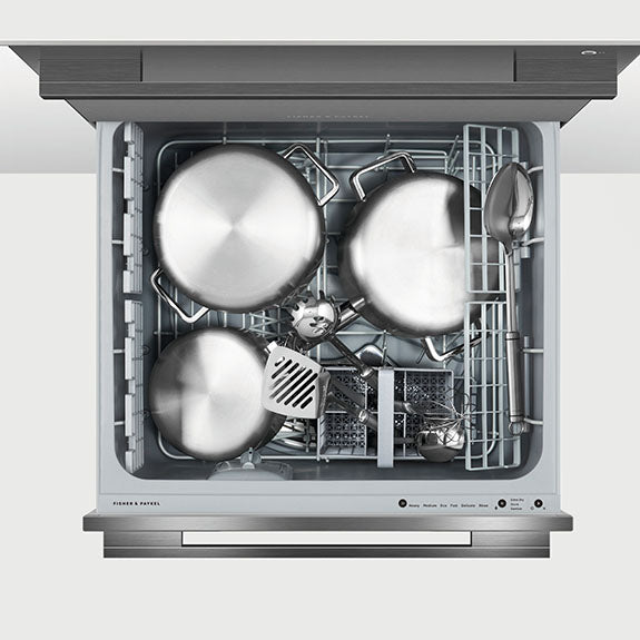 Fisher & Paykel 60cm Double Dishdrawer - Black Stainless Steel