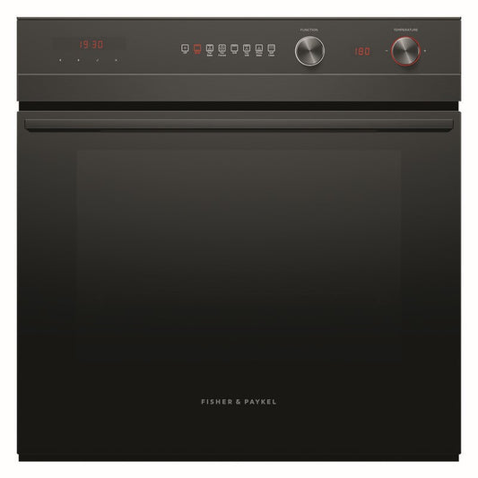 Fisher & Paykel 60cm Series 5 Contemporary Pyrolytic Oven 7 Function - Black