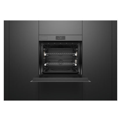 Fisher & Paykel 76cm Minimal Handleless Pyrolytic Steam Assist Oven - Grey Glass (Series 11)
