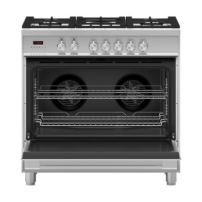 Fisher & Paykel 90cm Series 5 Classic 5 Burner Dual Fuel Cooker
