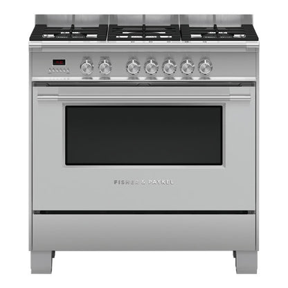 Fisher & Paykel 90cm Series 7 Classic 5 Burner Dual Fuel Cooker