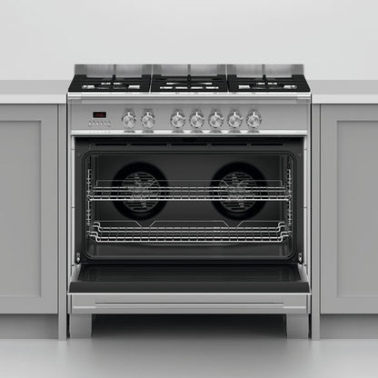 Fisher & Paykel 90cm Series 7 Classic 5 Burner Dual Fuel Cooker