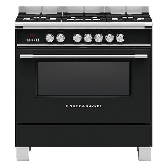 Fisher & Paykel 90cm Series 7 Classic 5 Burner Dual Fuel Cooker