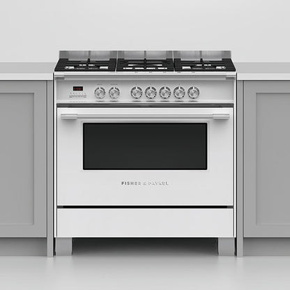 Fisher & Paykel 90cm Series 7 Classic 5 Burner Dual Fuel Cooker