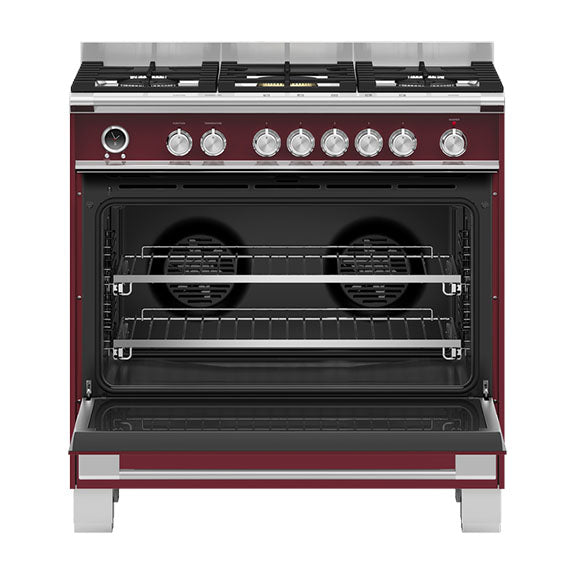 Fisher & Paykel 90cm Series 9 Classic 5 Burner Dual Fuel Pyrolytic Cooker